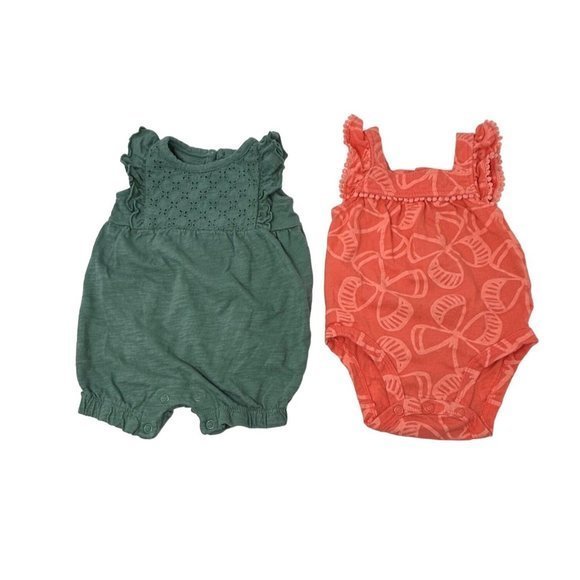 Baby Clothes -3 Body Suits & 2 Rompers - Size 3 Month - Picture 2 of 6